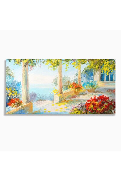 Luxcanva Tablou Canvas Priveliste La Mare 140x70 cm pe Sasiu Lemn Decorativ L...