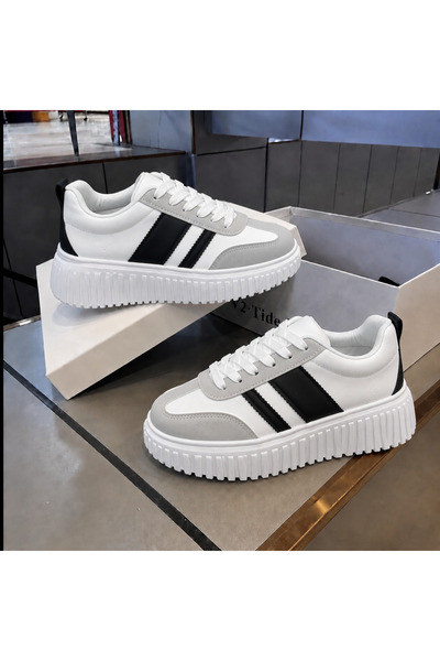 dehaine Γυναικεία Casual Sneakers Premium, Casual Sneakers από οικολογικό δέρ...