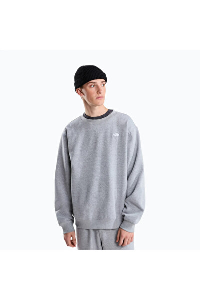 THE NORTH FACE M Tnf Essential Simple Dome Relaxed Crew Men's Gray Sweatshirt