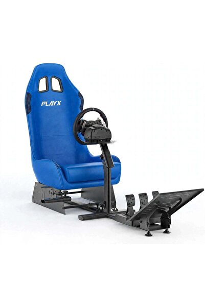 BlueFire Ultimate Foldable Racing Simulator Cockpit with Bucket Seat & Steeri...