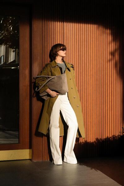 Beauty Omelette Haki Daddy Trenchcoat