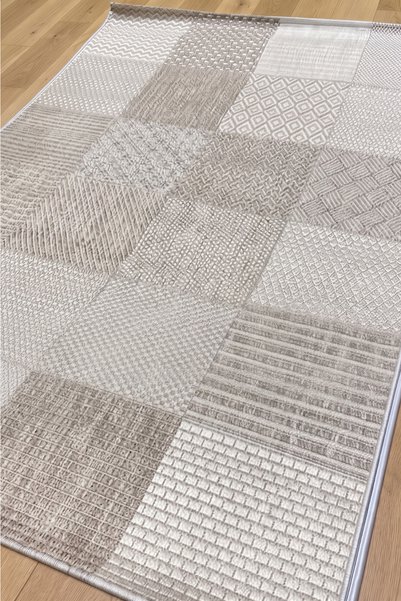 Anatolian Carpet Store Sisal Dokuma Hav Vermez, Leke Tutmaz, Robot Süpürgeye Uygun Modern Krem Halı