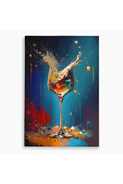 Luxcanva Tablou Canvas Picaturi De Gheata 40x60 cm pe Sasiu Lemn Room Cocktai...
