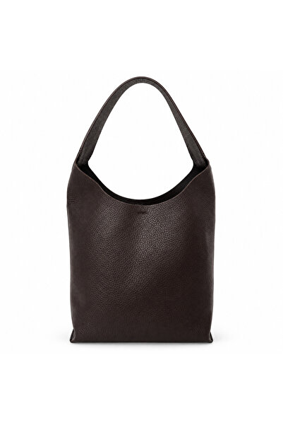 Marcc Bag Kahverengi Hakiki Deri Kadın Omuz Çantası / Hobo Çanta