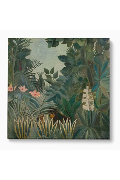 Luxcanva Tablou Canvas Primavara In Padure 100x100 cm pe Sasiu Lemn Room Anim...