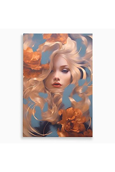 Luxcanva Tablou Canvas Angel Face 50x70 cm pe Sasiu Lemn Living Room Frumuset...