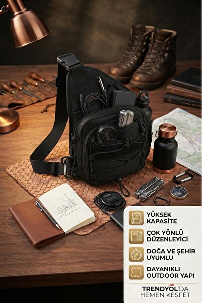 VANCKEY Çok amaçlı Taktik Çanta - Motosiklet Motorcu Çantası - Avcı Çantası -...