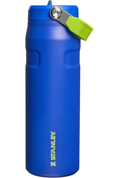 Stanley The IceFlow Flip Straw Pipetli Termos Bardak 0,70 LT - Cobalt Chartreuse