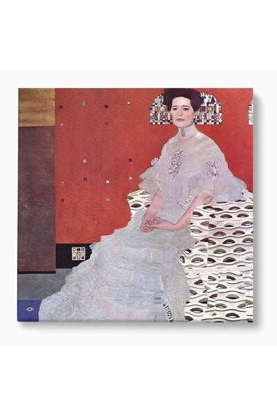 Luxcanva Tablou Canvas Fritza Riedler 50x50 cm pe Sasiu Lemn Klimt Artist Opera