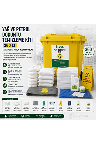Yağ Ve Petrol Döküntü Temizleme Kiti 360 Lt . BMPBM2347