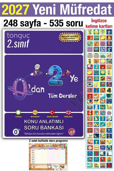 Tonguç Yayınları 2. Sınıf 2027 0'dan 2'ye Konu Anlatımlı Soru Bankası Türkçe ...