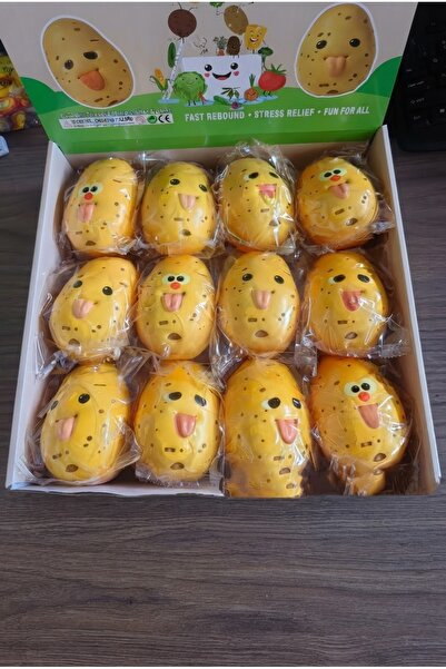 vattara Patates Squishy Süngerimsi Yapı Sukuşi Stres Oyuncağı Yavaş Yükselir 1 Adet Gönderilecektir