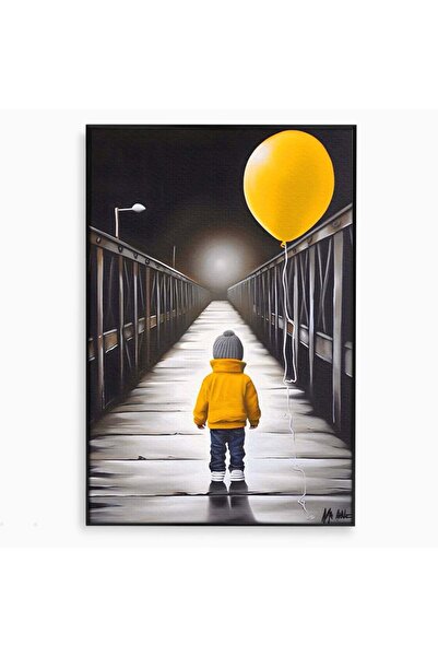 Luxcanva Tablou Canvas Single Children 70x100 cm cu Rama Negru Living Copil B...