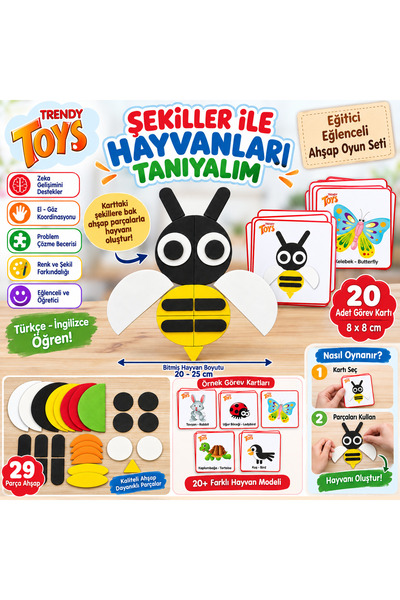 Trendy Toys Sevimli Hayvanlar Tangram V2