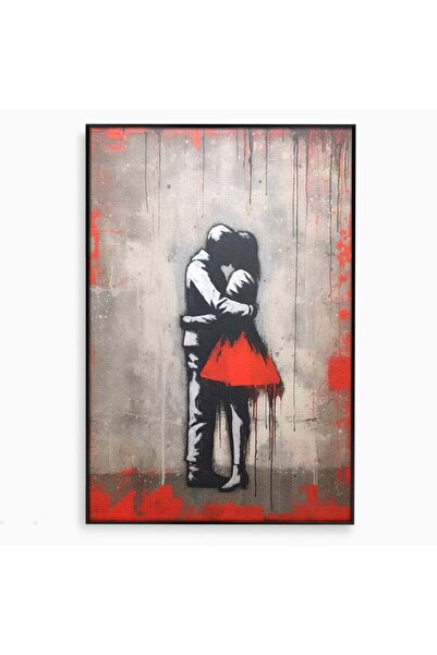 Luxcanva Tablou Canvas Un Moment pentru Eternitate 40x60 cm cu Rama Negru Imb...