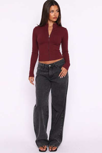 Edela Women's Slim Fit Zippered Blouse