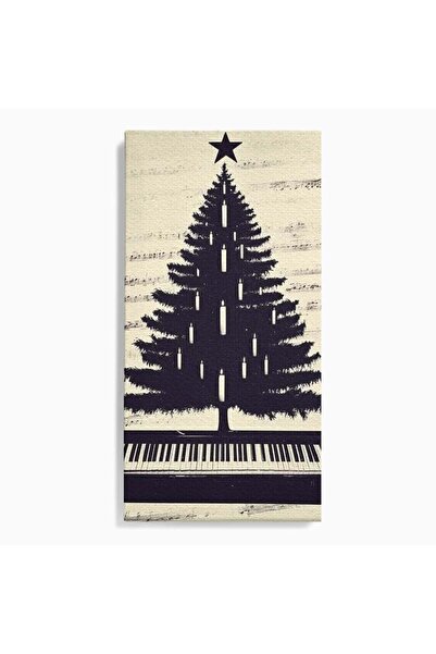 Luxcanva Tablou Canvas Bradul de pe Pian 60x120 cm pe Sasiu Lemn Brad Abstrac...