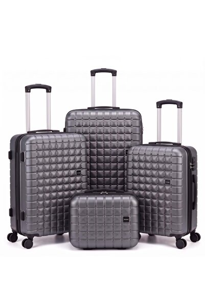 Flieger Luggage مجموعة حقائب سفر صلبة من 4 قطع مع حقيبة مكياج، حقائب سفر خفيف...