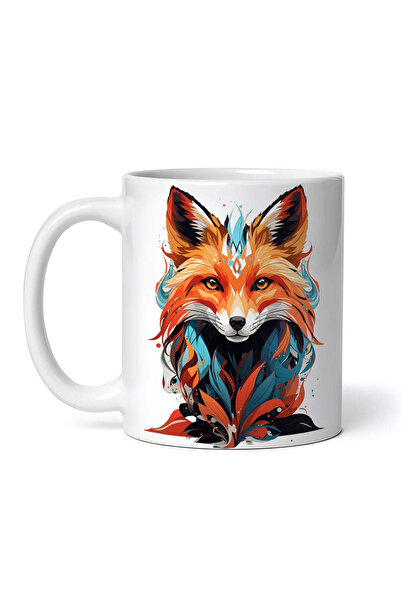 INOVATIX Personalized white mug, The Cunning Fox, INOVATIX®. 330ml