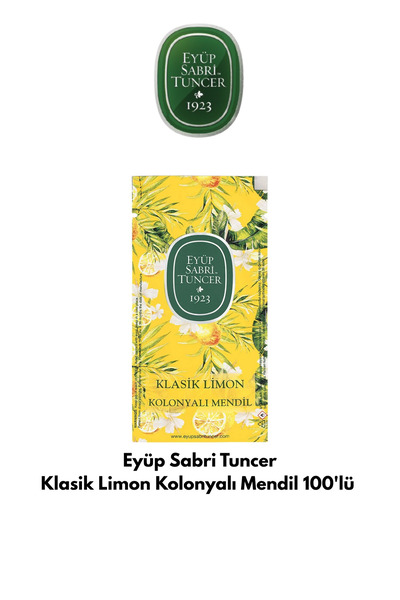 Eyüp Sabri Tuncer Klasik Limon Kolonyalı Mendil 100'li