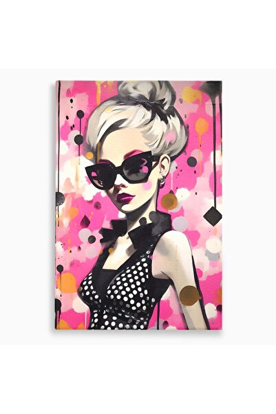 Luxcanva Tablou Canvas Black Glass 50x70 cm pe Sasiu Lemn Decorativ Dressing ...