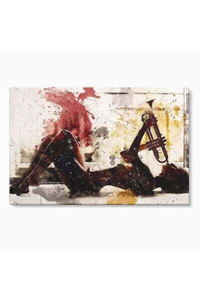 Luxcanva Tablou Canvas Muzica din Interior 60x40 cm pe Sasiu Lemn Jazz Muzica...