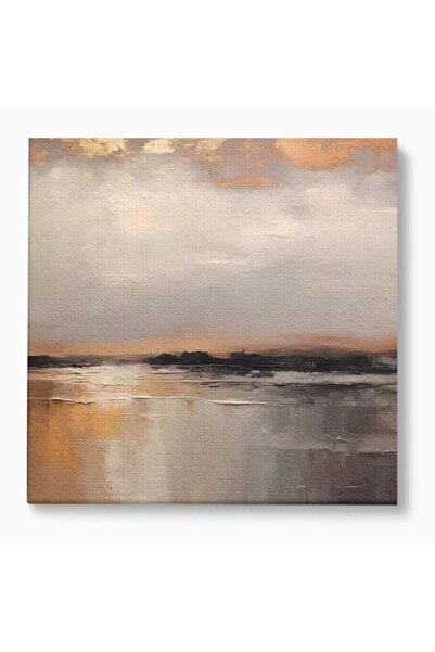 Luxcanva Tablou Canvas Valuri Abstracte 70x70 cm pe Sasiu Lemn Dormitor Plaja...
