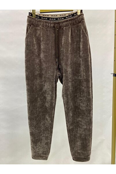 LADYDUİN bel arka paca lastık detaylı pantolon