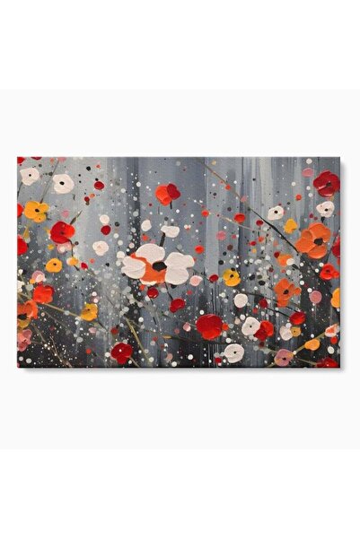 Luxcanva Tablou Canvas Minimal Flowers 70x50 cm pe Sasiu Lemn Living Flori Na...