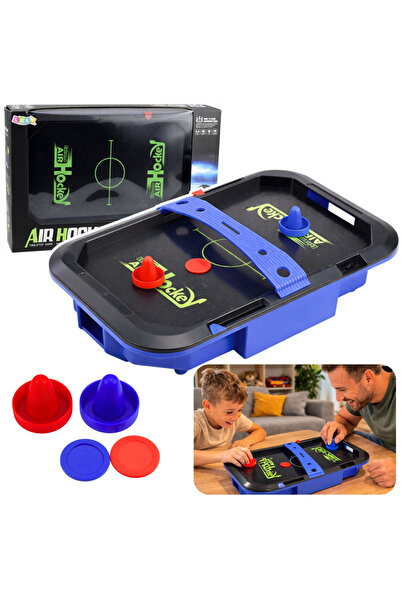 LEAN Masă de Air Hockey, Joc de îndemânare pentru copii, Discuri 43x26 cm