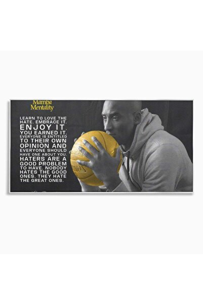Luxcanva Tablou Canvas Kobe "Mamba" Bryant 140x70 cm cu Rama Argintiu Kobe Me...