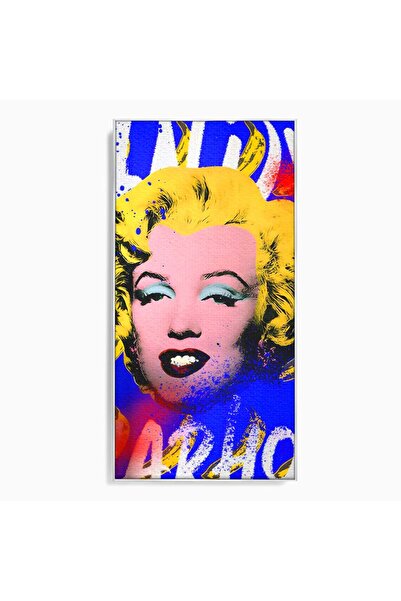 Luxcanva Tablou Canvas Andy Warhol Painted Marilyn Monroe 60x120 cm cu Rama A...