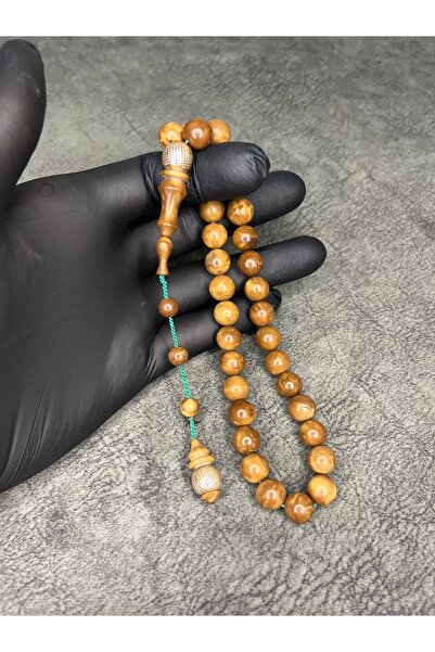 Mos Tespih Systematic Silver-Engraved Masterpiece Natural Kuka Prayer Beads