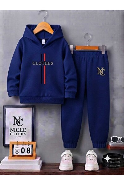 NC Nicee Clothes Children's Tracksuit Set Unisex (Clothes with Vertical Strip...