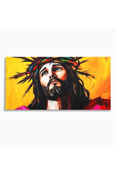 Luxcanva Tablou Canvas Sacrificiu Divin 120x60 cm pe Sasiu Lemn Iisus Contemp...