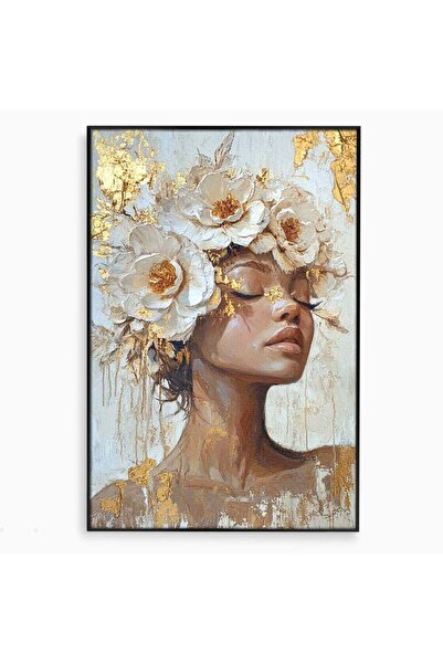 Luxcanva Tablou Canvas Esenta Angelica 40x60 cm cu Rama Negru Gratie Spirit S...