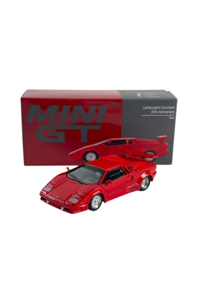 mini gt BL 1192 Lamborghini Countach 25th Anniversary Kırmızı Diecast 1/64 Mo...