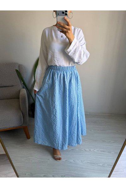 HEWANK Women's Lined Long Skirt