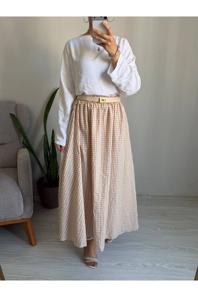 HEWANK Women's Lined Long Skirt