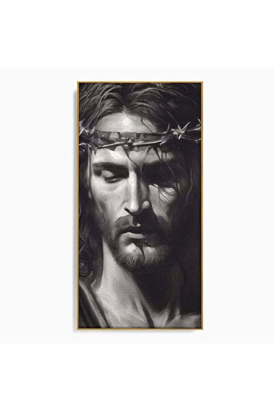 Luxcanva Tablou Canvas Durere si Speranta 50x100 cm cu Rama Auriu Sacrificiu ...