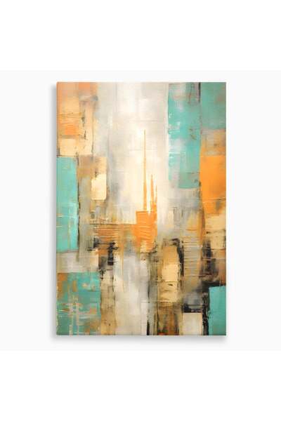 Luxcanva Tablou Canvas Abstract Colors Lanscape 80x120 cm pe Sasiu Lemn Relax...
