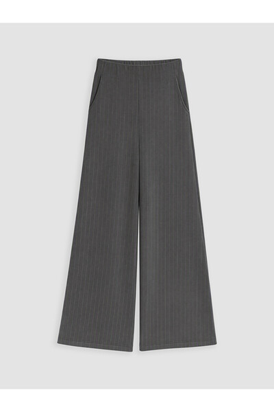 LC Waikiki Ozmarka New Season Khaki Elastic Waist Striped Soft Touch Women's ...