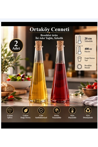 ORTAKÖYCENNETİ 2 Li broksiklet yağlık Sirkelik sofralarınıza şık dekoratif ür...