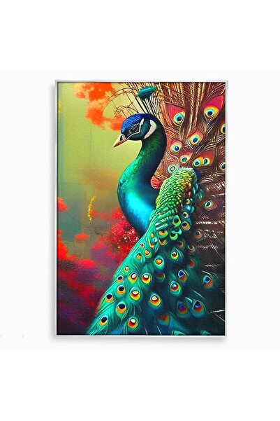 Luxcanva Tablou Canvas Splendoare Exotica 50x70 cm cu Rama Argintiu Splendoar...