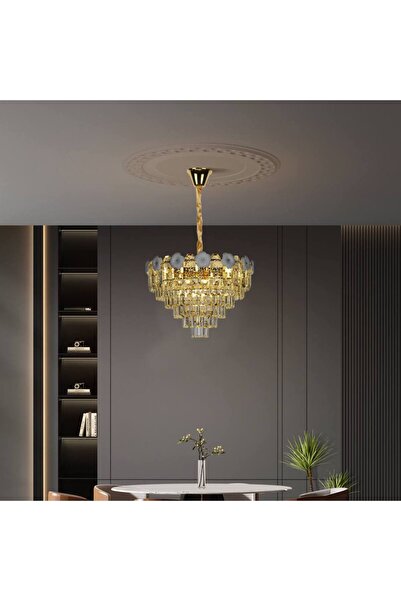 Hummer | Modern Crystal Chandelier | 9 x E14 Bulb Holders | 60 cm