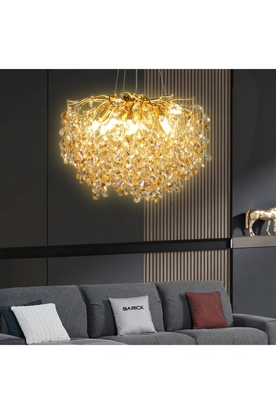 Hummer | Gold Modern Chandelier | Indoor Decorative Ceiling Fixture