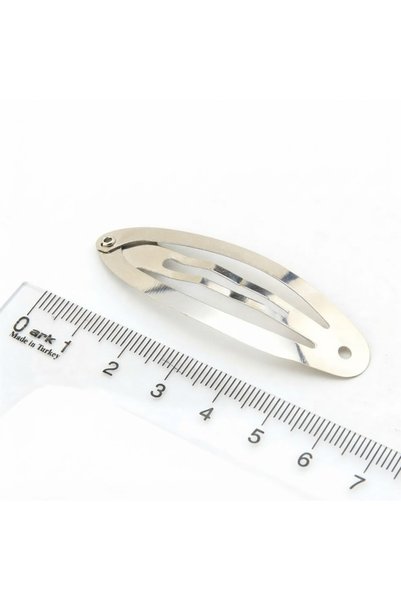 WORDAKS 6 Cm Gümüş Klipsli Çıt Çıt Toka Aparatı - Metal Çıt Çıt Toka Aparatı ...