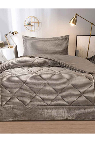 Kapreo Home Winter Velvet Premium Yorgan Seti Tek Kişilik 155 x 215 2'li Set