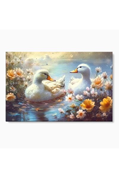 Luxcanva Tablou Canvas Poveste cu Ratuste 100x70 cm pe Sasiu Lemn Poveste cu ...