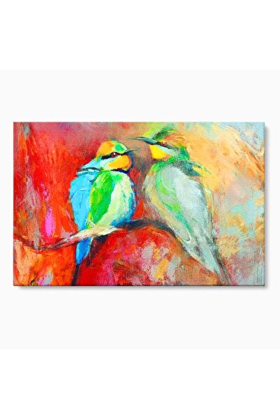 Luxcanva Tablou Canvas Prietenie in Acuarela 70x50 cm pe Sasiu Lemn Prietenie...